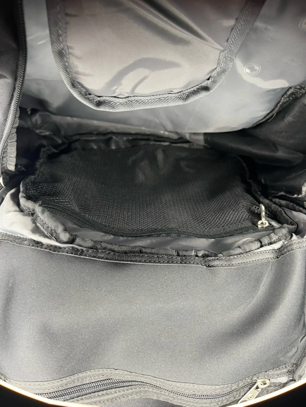 SwissGear Black Gray Travel Laptop Backpack Multi Compartment School Work Bag
